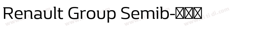Renault Group Semib字体转换
